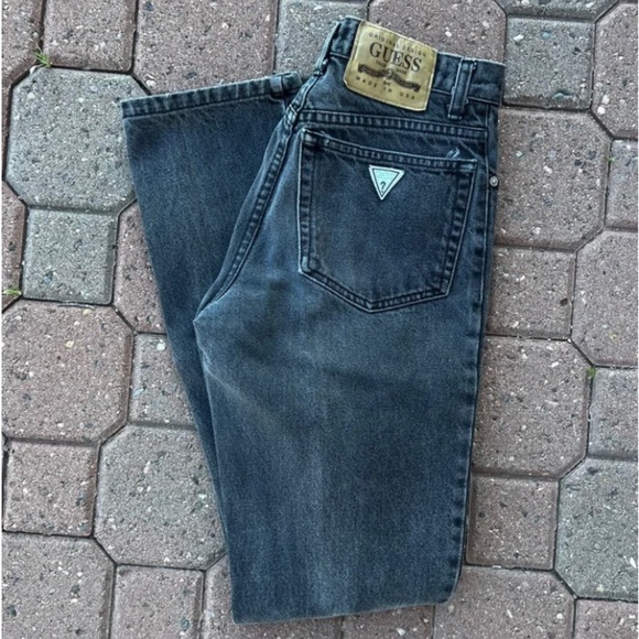 Guess 1980s Vintage Black Jeans 100% Cotton - Picture 1 of 6